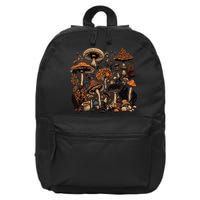 Mushroom Mycology Fungi Foraging Mushroom Whisperer 16 in Basic Backpack