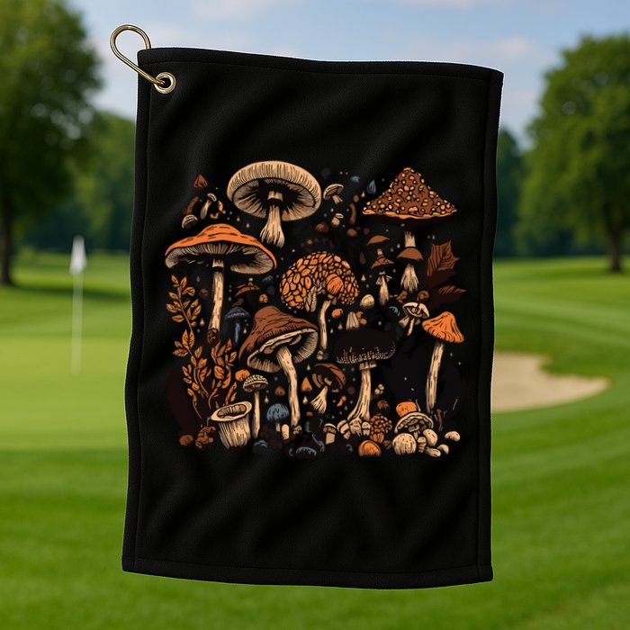 Mushroom Mycology Fungi Foraging Mushroom Whisperer Golf Towel