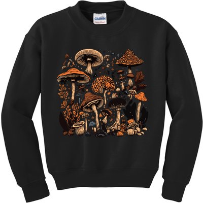 Mushroom Mycology Fungi Foraging Mushroom Whisperer Kids Sweatshirt