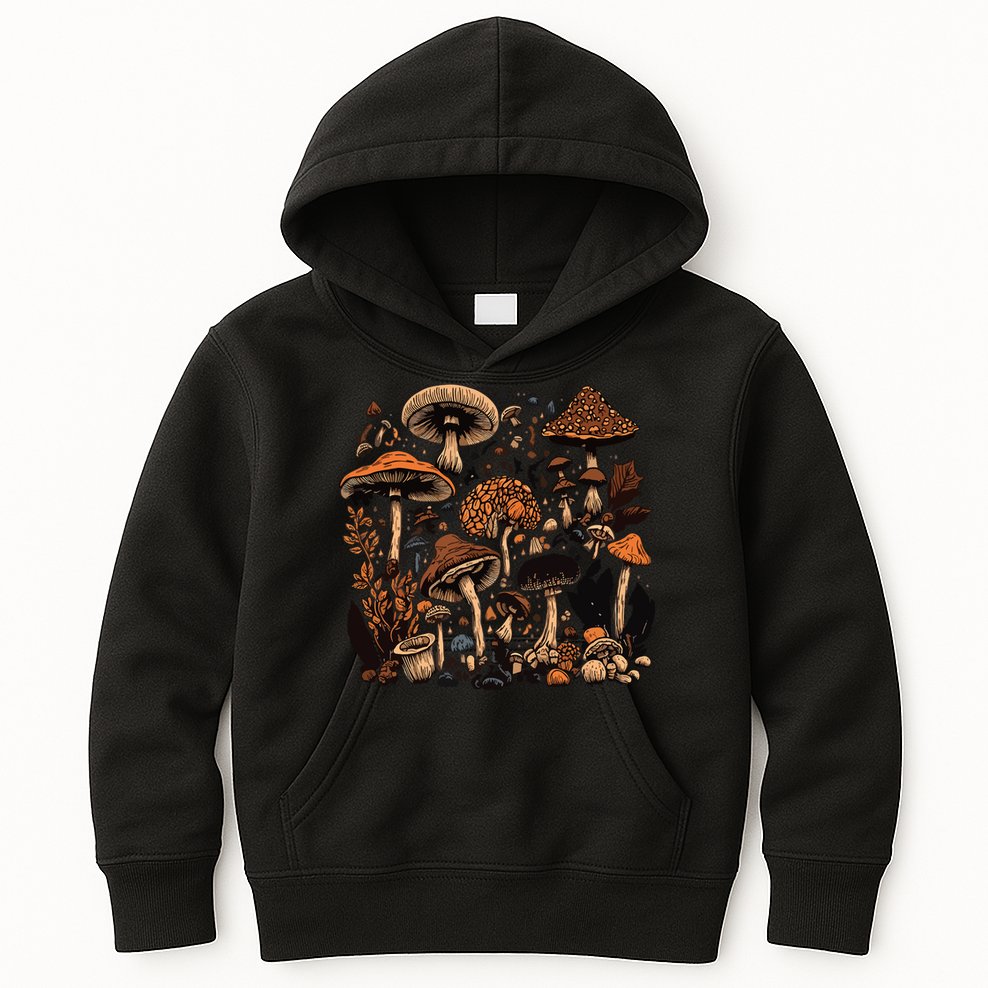 Mushroom Mycology Fungi Foraging Mushroom Whisperer Kids Hoodie
