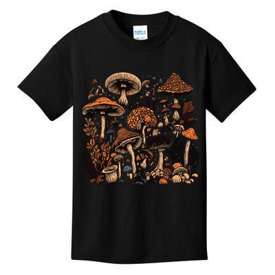 Mushroom Mycology Fungi Foraging Mushroom Whisperer Kids T-Shirt