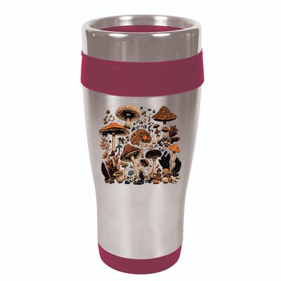 Mushroom Mycology Fungi Foraging Mushroom Whisperer 16oz Travel Tumbler
