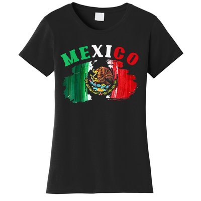 Mexico Mexican Flag Pride Eagle Red Green And White Women's T-Shirt