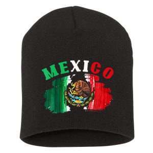 Mexico Mexican Flag Pride Eagle Red Green And White Short Acrylic Beanie