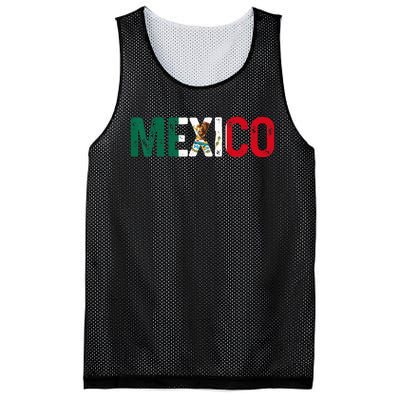 Mexico Mexican Flag Vintage Pride Mesh Reversible Basketball Jersey Tank