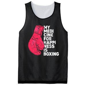 My Medicine For Happiness Combat Sports Boxer Boxing Mesh Reversible Basketball Jersey Tank