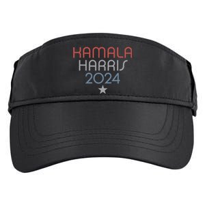 Modern Minimalist Faded Red White Blue Kamala Harris 2024 Adult Drive Performance Visor