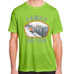 Mountains Matching Family Vacation 2025 Family Ski Trip Adult ChromaSoft Performance T-Shirt