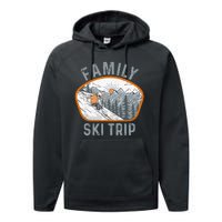 Mountains Matching Family Vacation 2025 Family Ski Trip Performance Fleece Hoodie