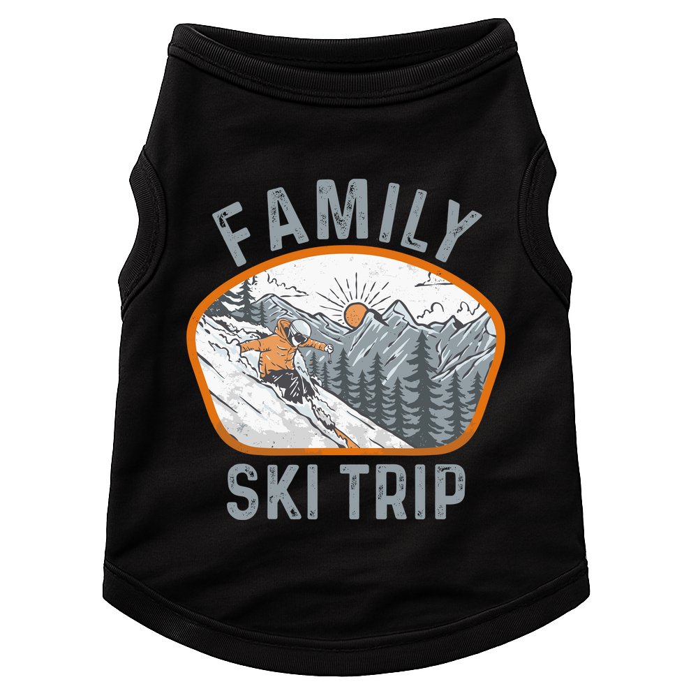 Mountains Matching Family Vacation 2025 Family Ski Trip Doggie Tank