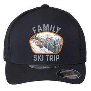 Mountains Matching Family Vacation 2025 Family Ski Trip Flexfit Unipanel Trucker Cap