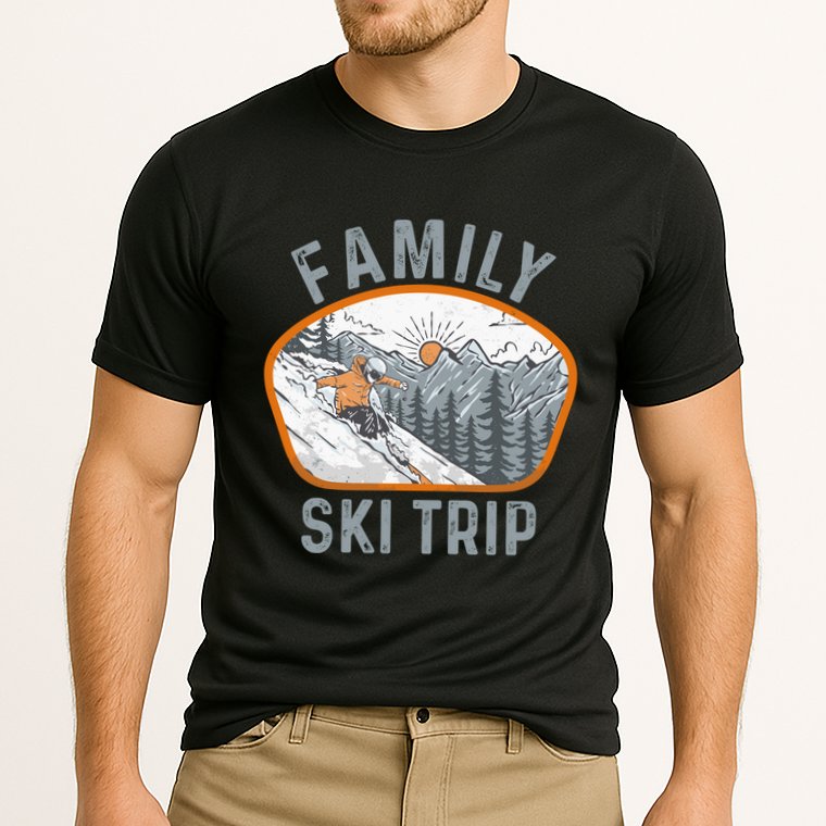 Mountains Matching Family Vacation 2025 Family Ski Trip Cooling Performance Crew T-Shirt