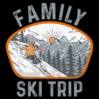 Mountains Matching Family Vacation 2025 Family Ski Trip Cooling Performance Crew T-Shirt