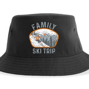 Mountains Matching Family Vacation 2025 Family Ski Trip Sustainable Bucket Hat