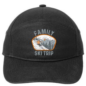 Mountains Matching Family Vacation 2025 Family Ski Trip 7-Panel Snapback Hat