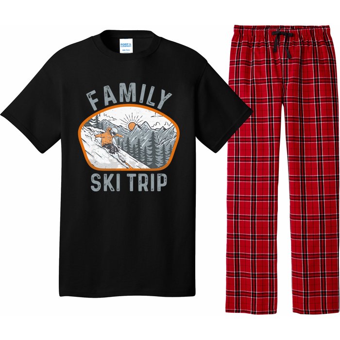 Mountains Matching Family Vacation 2025 Family Ski Trip Pajama Set