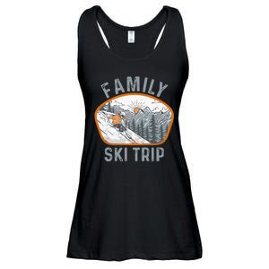 Mountains Matching Family Vacation 2025 Family Ski Trip Ladies Essential Flowy Tank