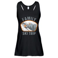 Mountains Matching Family Vacation 2025 Family Ski Trip Ladies Essential Flowy Tank