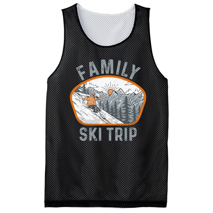 Mountains Matching Family Vacation 2025 Family Ski Trip Mesh Reversible Basketball Jersey Tank