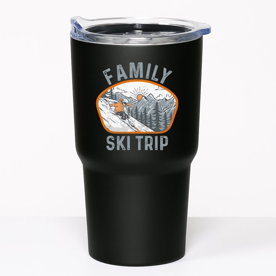 Mountains Matching Family Vacation 2025 Family Ski Trip Tumbler