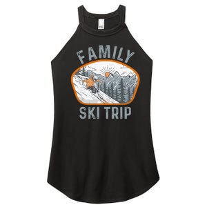 Mountains Matching Family Vacation 2025 Family Ski Trip Women's Perfect Tri Rocker Tank