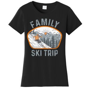 Mountains Matching Family Vacation 2025 Family Ski Trip Women's T-Shirt