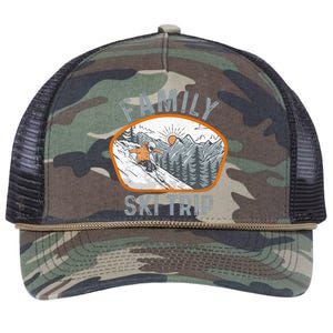 Mountains Matching Family Vacation 2025 Family Ski Trip Retro Rope Trucker Hat Cap