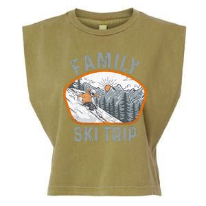 Mountains Matching Family Vacation 2025 Family Ski Trip Garment-Dyed Women's Muscle Tee