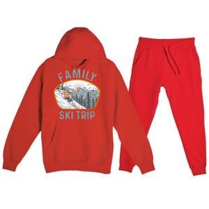 Mountains Matching Family Vacation 2025 Family Ski Trip Premium Hooded Sweatsuit Set