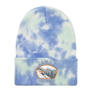 Mountains Matching Family Vacation 2025 Family Ski Trip Tie Dye 12in Knit Beanie