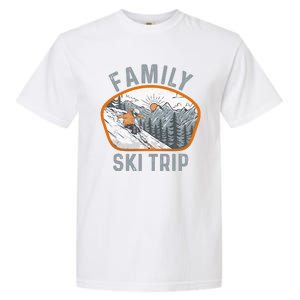 Mountains Matching Family Vacation 2025 Family Ski Trip Garment-Dyed Heavyweight T-Shirt