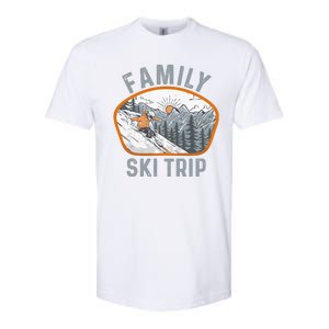 Mountains Matching Family Vacation 2025 Family Ski Trip Softstyle CVC T-Shirt