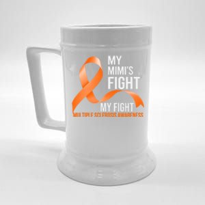 My Mimi's Fight My Fight Multiple Sclerosis Ms Warrior Cute Gift Beer Stein