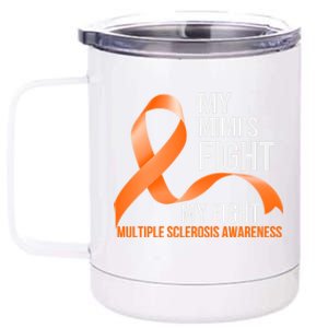 My Mimi's Fight My Fight Multiple Sclerosis Ms Warrior Cute Gift 12 oz Stainless Steel Tumbler Cup