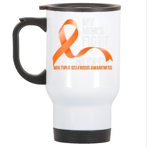 My Mimi's Fight My Fight Multiple Sclerosis Ms Warrior Cute Gift Stainless Steel Travel Mug