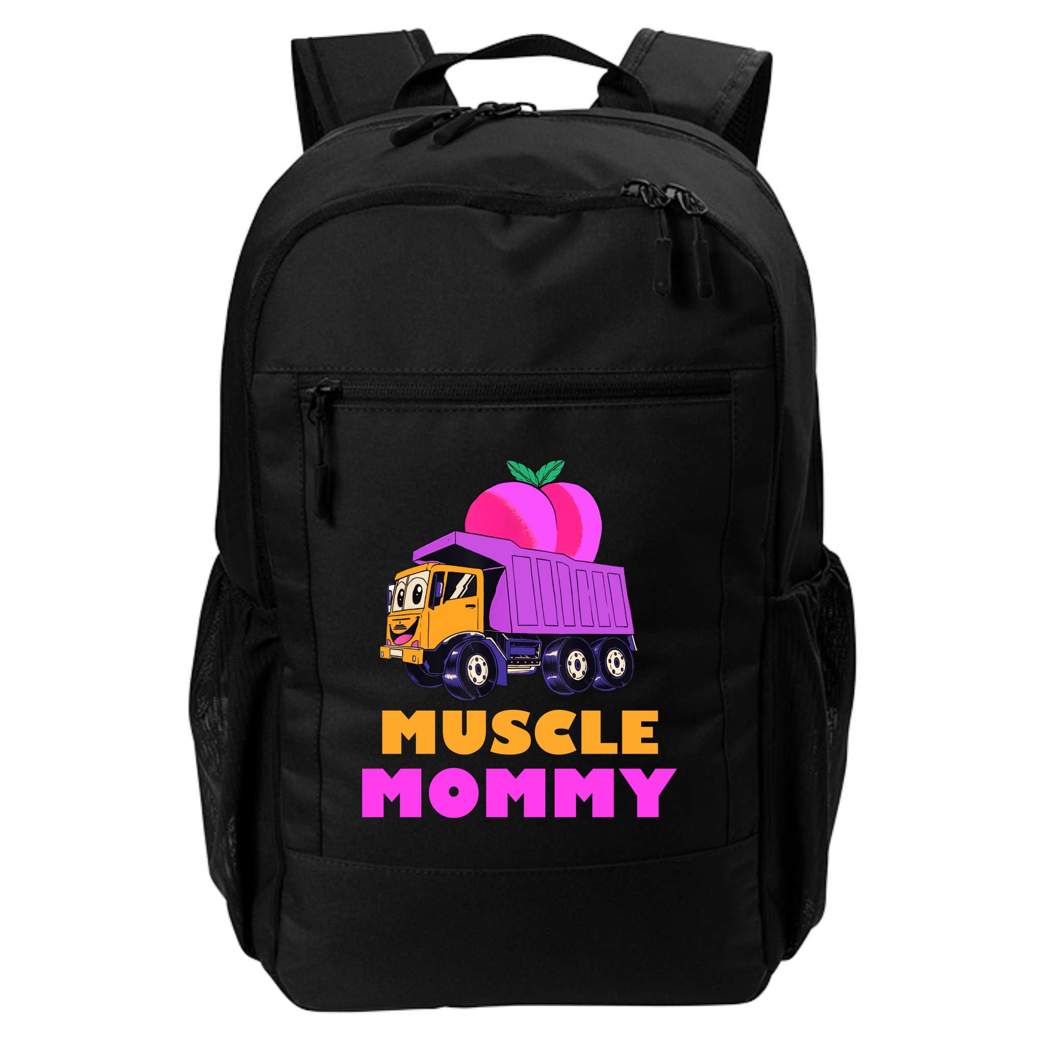 Muscle Mommy Funny Dumptruck Backpack