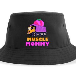 Muscle Mommy Funny Dumptruck Sustainable Bucket Hat