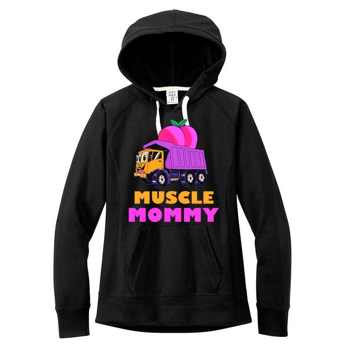 Muscle Mommy Funny Dumptruck Women's Fleece Hoodie