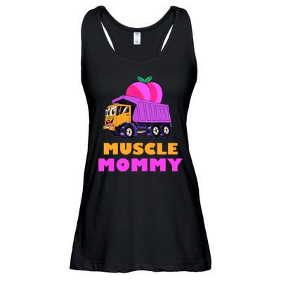 Muscle Mommy Funny Dumptruck Ladies Essential Flowy Tank