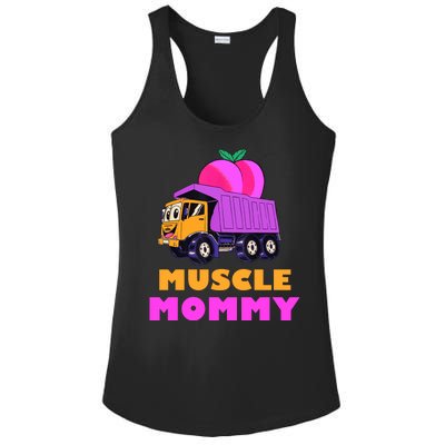 Muscle Mommy Funny Dumptruck Ladies PosiCharge Competitor Racerback Tank