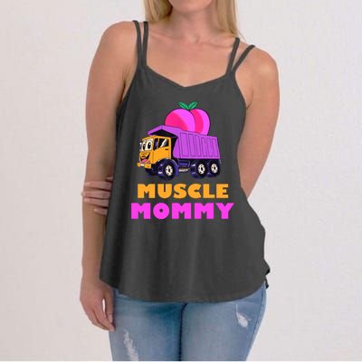 Muscle Mommy Funny Dumptruck Women's Strappy Tank