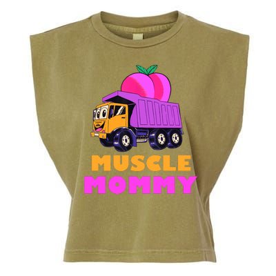 Muscle Mommy Funny Dumptruck Garment-Dyed Women's Muscle Tee