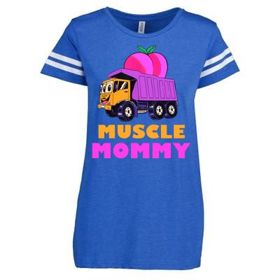 Muscle Mommy Funny Dumptruck Enza Ladies Jersey Football T-Shirt