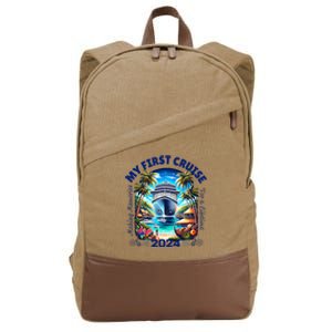 Making Memories For A Lifetime Matching My First Cruise 2024 Cotton Canvas Backpack