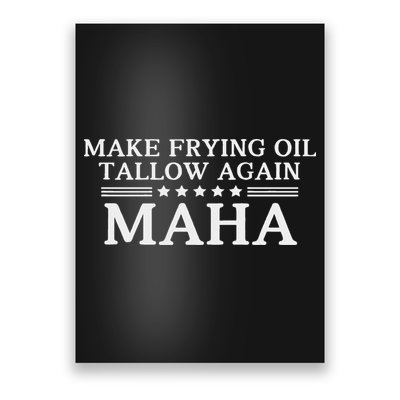 Maha Make Frying Oil Tallow Again Quit Seed Oils Rfk Trump Poster