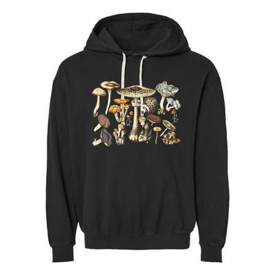 Mushroom Mycology Fungi Foraging Mushroom Whisperer Garment-Dyed Fleece Hoodie