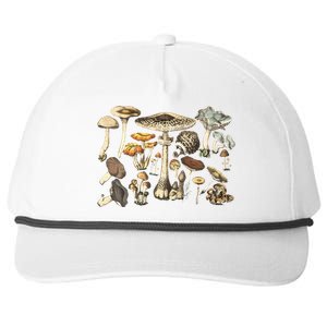 Mushroom Mycology Fungi Foraging Mushroom Whisperer Snapback Five-Panel Rope Hat