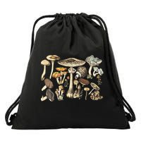 Mushroom Mycology Fungi Foraging Mushroom Whisperer Drawstring Bag