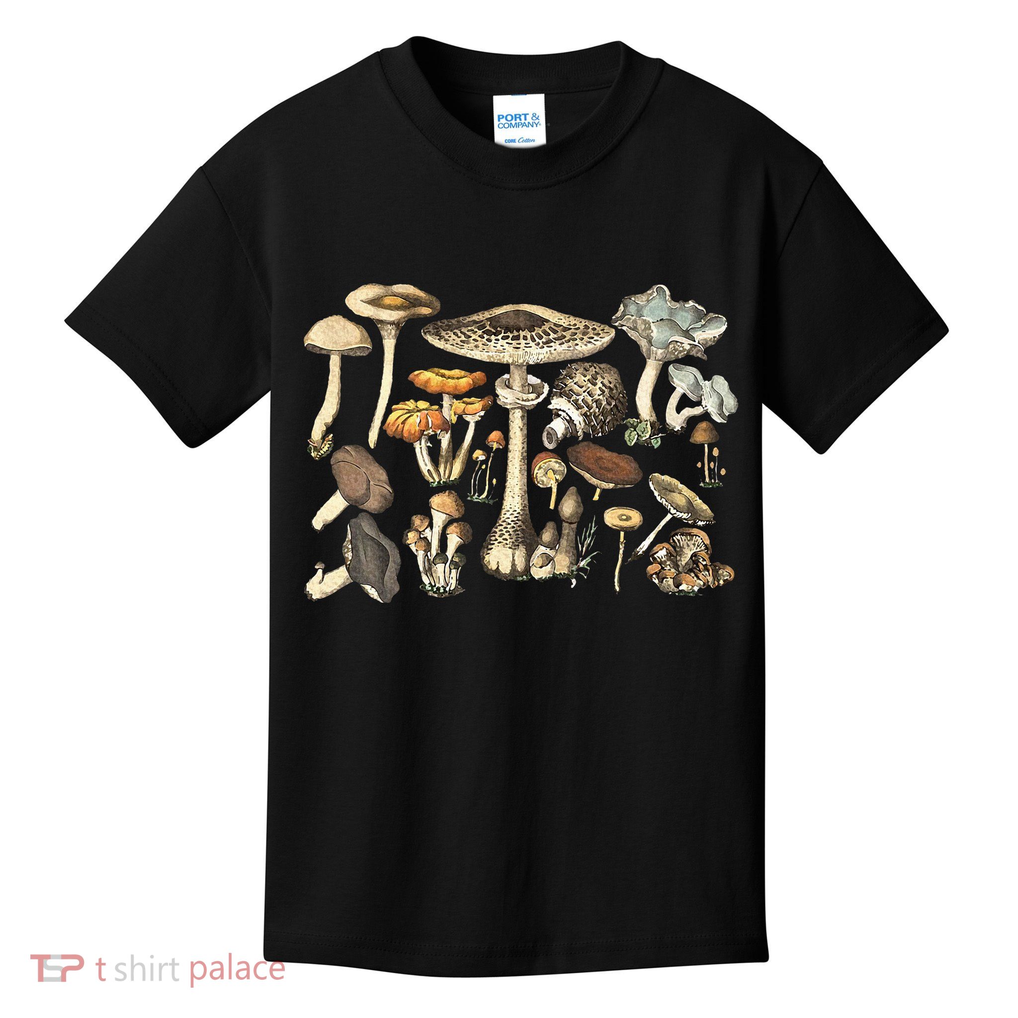 Mushroom Mycology Fungi Foraging Mushroom Whisperer Kids T-Shirt