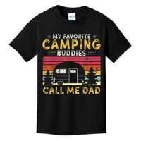 Men My Favorite Camping Buddies Call Me Dad Fathers Day Vintage Kids T-Shirt